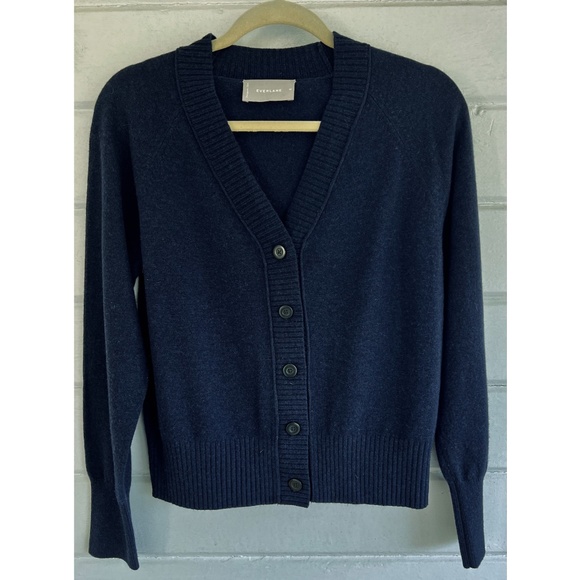 Everlane Sweaters Everlane The Recashmere Varsity Vneck Button